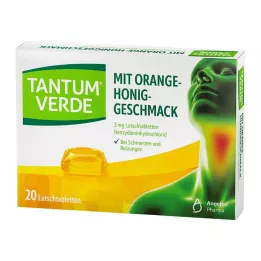 TANTUM VERDE 3 mg lozenges with orange-honey flavor, 20 pcs