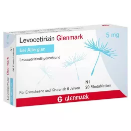 LEVOCETIRIZIN Glenmark 5 mg film -coated tablets, 20 pcs