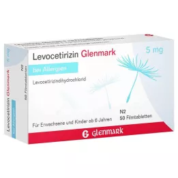 LEVOCETIRIZIN Glenmark 5 mg film -coated tablets, 50 pcs