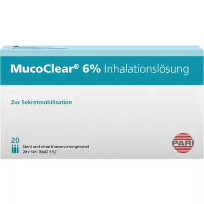 MUCOCLEAR 6% NaCl Inhalationslösung, 20X4 ml