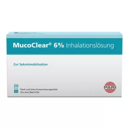 MUCOCLEAR 6% NaCl inhalation solution, 20X4 ml