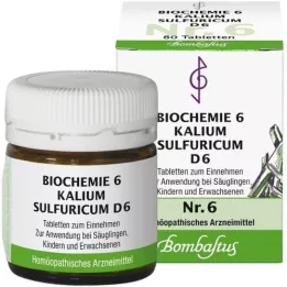 BIOCHEMIE 6 potassium sulfuricum d 6 tablets, 80 pcs