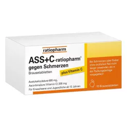 ASS + C-ratiopharm against pain effervescent tablets, 10 pcs