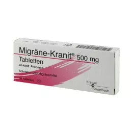 MIGRÄNE KRANIT 500 mg tablets, 10 pcs
