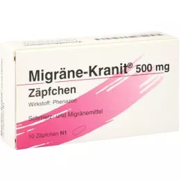 MIGRÄNE KRANIT 500 mg suppositories, 10 pcs