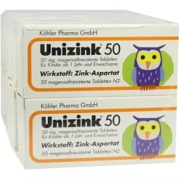 UNIZINK 50 gastric -resistant tablets, 10x50 pcs