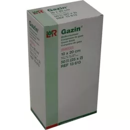 GAZIN Mullkomp.10x20 cm sterile 8 times, 25x2 pcs