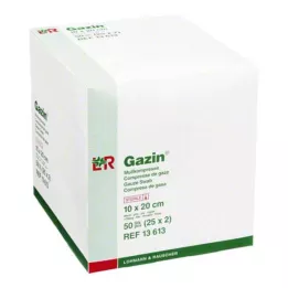 GAZIN Gauze comp. 10x20 cm sterile 8-fold, 25x2 pieces