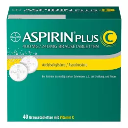 ASPIRIN plus C effervescent tablets, 40 pcs