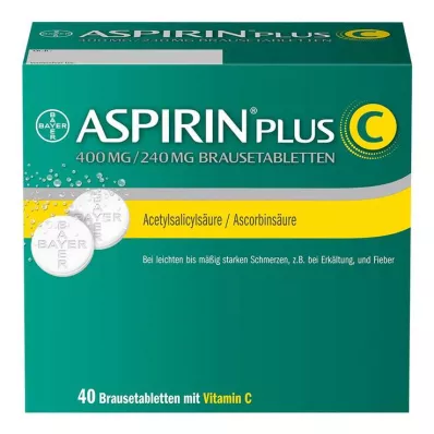 ASPIRIN plus C effervescent tablets, 40 pcs