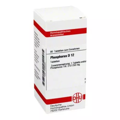 PHOSPHORUS D 12 tablets, 80 pcs PHOSPHORUS D 12 tablets, 80 pcs