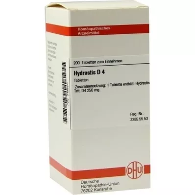HYDRASTIS D 4 tablets, 200 pcs