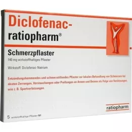 DICLOFENAC-ratiopharm pain patches, 5 pcs