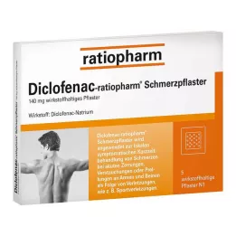 DICLOFENAC-ratiopharm pain patches, 5 pcs