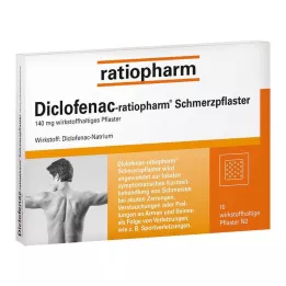 DICLOFENAC-ratiopharm pain patches, 10 pcs