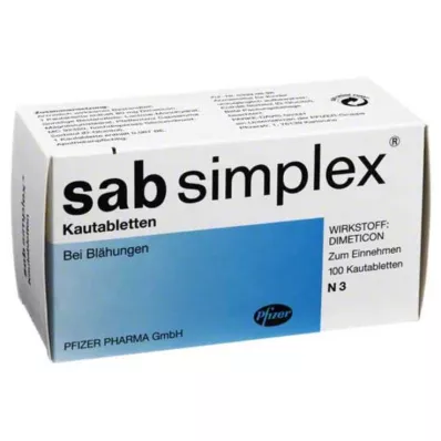 SAB simplex chewable tablets, 100 pcs SAB simplex chewable tablets, 100 pcs
