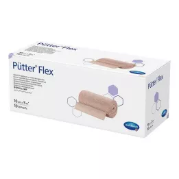 PÜTTER Flex bandage 10 cmx5 m, 10 pcs
