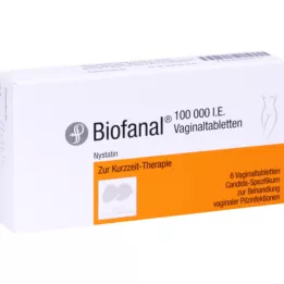 BIOFANAL Tabletas vaginales, 6 pz