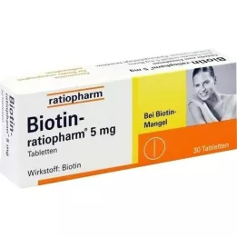 BIOTIN-RATIOPHARM 5 mg Tabletten, 30 St