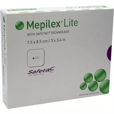 MEPILEX Lite foam association 7.5x8.5 cm sterile, 5 pcs