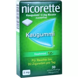 NICORETTE 2 mg Freshmint Kaugummi, 30 pcs