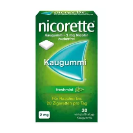 NICORETTE 2 mg freshmint chewing gum, 30 pcs