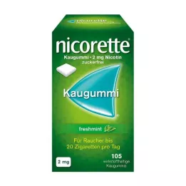 NICORETTE 2 mg freshmint chewing gum, 105 pieces