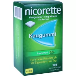 NICORETTE 4 mg Freshmint Kaugummi, 105 pcs
