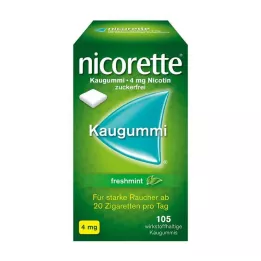 NICORETTE 4 mg freshmint chewing gum, 105 pieces