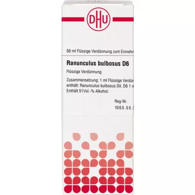 RANUNCULUS BULBOSUS D 6 Dilution, 50mL RANUNCULUS BULBOSUS D 6 Dilution, 50mL