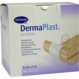 DERMAPLAST sensitive plaster 8 cmx5 m, 1 |2| piece |2|