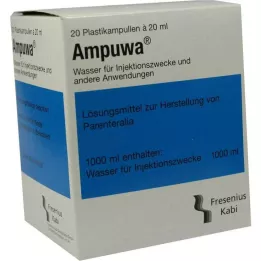 AMPUWA Plastic ampoules injection/infusion solution, 20X20 ml