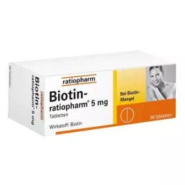 BIOTIN-RATIOPHARM 5 mg tablets, 90 pcs