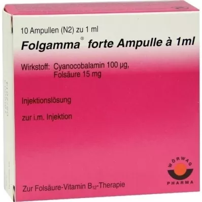 FOLGAMMA Forte ampoules, 10x1 ml