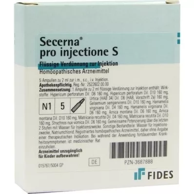 SECERNA pro injectione S Ampullen, 5X2 ml