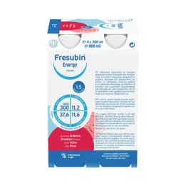 FRESUBIN ENERGY DRINK Strawberry Drinking Bottle 6X4X200 ml