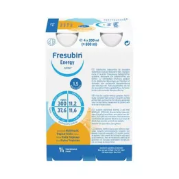 FRESUBIN ENERGY DRINK Multifruit drinking bottle, 4X200 ml