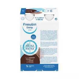 FRESUBIN ENERGY DRINK Chocolate drinking bottle, 4X200 ml