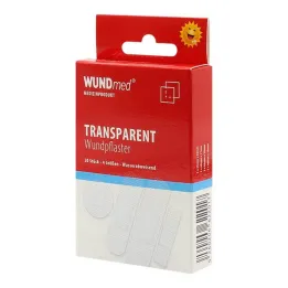Plasters transparent waterproof 4 sizes, 20 pcs