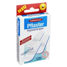 Plasters hypoallergenic sensitive 2 sizes, 10 pcs