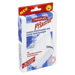 Plasters with aluminum gauze abrasions, 3 pcs