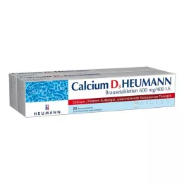 CALCIUM D3 Heumann effervescent tablets 600 mg/400 I.E., 40 pcs