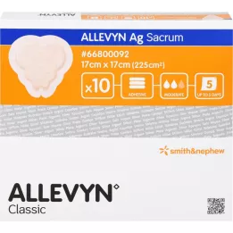 ALLEVYN AG Sacrum 17x17 cm wound association, 10 pcs