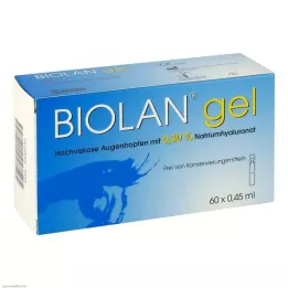 BIOLAN Gel eye drops, 60X0.45 ml