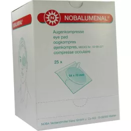 NOBALUMENAL Eye compress 54x70 mm sterile, 25 pcs