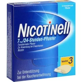 NICOTINELL 7 mg/24-hour plaster 17.5 mg, 14 pcs