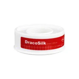 Dracosilk roll plaster 5m x 1.25 cm, 1 piece