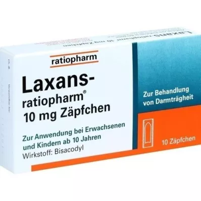 LAXANS-ratiopharm 10 mg Zäpfchen, 10 St