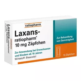 LAXANS-ratiopharm 10 mg suppositories, 10 pcs