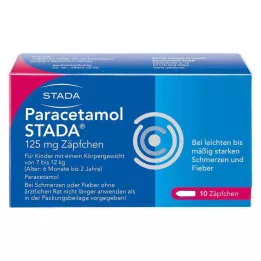 PARACETAMOL STADA 125 mg suppositories, 10 pcs